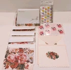 Vtg Hallmark Floral Blank Cards With Envelopes & Stickers Historical Collection Open. Price: $6.65.
