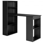 Computer Desk Writing Workstation Office With 6-TIER Storage Shelves-black Col New. Price: $301.37.