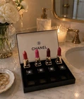 Chanel Lipstick Set 4 Collection Red Pink Burgundy Assorted Shades New. Price: $49.99.