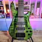 Spector NS-5 Custom Shop Curly Maple / Green & Charcoal New. Price: $7409.05.