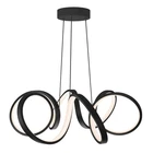 Artika Swirl Ribbon Led Pendant Ceiling Light, Black Open. Price: $77.89.