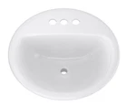 Proflo PF194RWH Rockaway 19" Circular Vitreous China Drop - White Open. Price: $70.65.