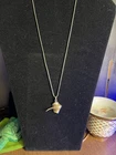 Vintage 925 Sterling Silver Stingray Pendant Necklace Island Ocean 18" Pre-owned. Price: $40.50.