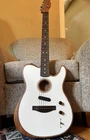 Fender Acoustasonic Player Telecaster Acoustic Electric Guitar 2021 Arctic + Bag Open. Price: $1050.00.