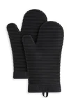 Kitchenaid Silicone Oven Mitts 2-PACK 7"X13" Matte Black Heat Safe New. Price: $34.99.