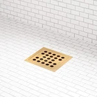 Signature Hardware 478500 Menlo Square Shower Drain Open. Price: $43.99.