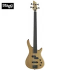 Stagg Fusion Fretless Custom 4 String Jazz + Precision Electric Bass - Natural New. Price: $299.99.
