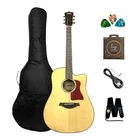 Gosila CS801310/CEQ Solid Spruce Top Electric-acoustic Guitar,fishman Presys Brand. Price: $274.79.