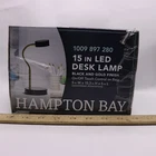 Hampton Bay Led Lamp With Adjustable Head Matte Black 15" 1009897280 Open. Price: $14.98.