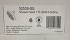 Delta 52535-SS Universal Showering 1.75 Gpm Multi Function Head *read* Open. Price: $34.99.