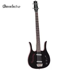 Danelectro '58 Longhorn 4-STRING Electric Bass Guitar Black With Red Binding New. Price: $649.00.