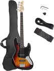 4 String Gjazz Electric Bass Guitar Full Size Right Handed With Bag, Amp New. Price: $133.43.