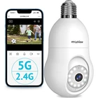 Laview 4MP Bulb Security Camera 5G& Wifi, 360 2K 5G/2.4GHZ, White New. Price: $84.22.