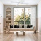Hampton Bay Cardiff Flush Mount Ceiling Fan W/ Adjustable Led Light 84212 Open. Price: $59.99.