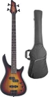 Stagg 4-STRING Fusion Electric Bass Guitar W/ Gig Bag Sunburst New. Price: $329.99.