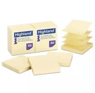 Highland Self-stick Pop-up Notes, X 3, Yellow, 100-SHEET, 12/PK New. Price: $13.12.