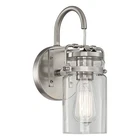 Kichler Brinley Wall Sconce - 45576NI, Brushed Nickel New. Price: $50.00.