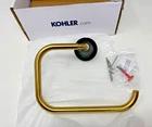 Kohler K-27428-BMB Tone Towel Ring Maderne Brass With Matte Black Accent Open. Price: $47.96.