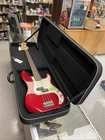 Fender Squier P Bass Red Electric With Hard Case 233708 Used. Price: $300.00.
