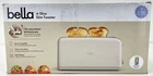 Bella 4 Slice Slim Toaster, Fits-anywhere Kitchenware, 6 Setting Shade Control Open. Price: $31.99.