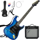 Electric Guitar Kit With 25W Amplifier, 39 Inch Full Size Solid Wood New. Price: $284.99.