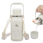 Insulated Water Bottle With Handle Strap,vacuum Travel 27 Ounces, Beige New. Price: $18.34.