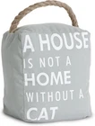 Pavilion Gift Company 72155 Cat Door Stopper, By 6-INCH, Grey, White New. Price: $21.60.