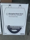 Kohler K-20466-0 Toilet Seat White Quiet-close Elongated Closed Front New. Price: $30.00.