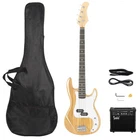 Vasitelan Electric Bass Guitar 4 String With 20 Watt Burlywood New. Price: $181.99.