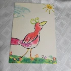 Vintage Birthday Greeting Card Hallmark Watercolor Bird Unused W/ Envelope. Price: $5.25.