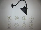 Cedar Hill 10 In. 42W 4000 Lumens Led Black Angle Shade Gooseneck Barn Light Open. Price: $47.45.