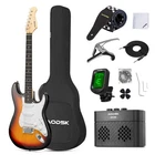 Electric Guitar 39 Inch Beginner Kit Full Size Sunburst Amp Accessories Aodsk New. Price: $209.99.