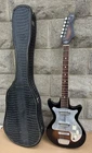 Vintage 1960 Teisco Kingston Electric Guitar 2 Pu Sunburst Rh Original Case. Price: $249.99.