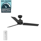 Hampton Bay Stance 52 In. Indoor/outdoor Matte Black Ceiling Fan With Remote New. Price: $85.45.