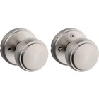 Kwikset Sora Satin Nickel Bed/bath Round Rose Door Knob New. Price: $29.99.