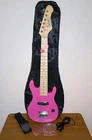 Zeny 30" Kids Electric Guitar Pink Starter Kit Tested W/ Bag Strap Cable Strings Used. Price: $59.95.