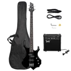 Glarry Burning Fire Electric 4 Strings Bass Guitar Kit With 20W Ampblack New. Price: $95.99.