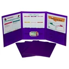 C-line Tri-fold Portfolio, Heavyweight Poly, Purple, 1 Each New. Price: $14.21.
