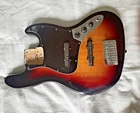 Fender Squier Affinity Jazz Bass V 5 String Loaded Sunburst Guitar Body, Tested Used. Price: $149.95.