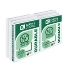 Eco-friendly 0.5 Inch Round Ring View Binders, Usda Biobased, 6 Pack, White New. Price: $30.05.