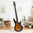 5-STRING Beginner Electric Bass Guitar Set Amp J-pickups Ib-style Bag Sunburst New. Price: $159.99.