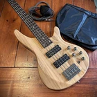 Natural 5-STRING Electric Bass Guitar With H-h Pickups, 24-FRET Laurel Fretboard New. Price: $108.99.