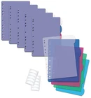 Better Office Products 5 Tab Plastic Binder Index Dividers, Large Rounded Ind... New. Price: $19.45.