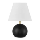 Flat Black Satin Brass Table Lamp From The Olive Collection Open. Price: $14.75.