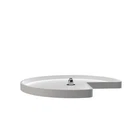Rev-a-shelf Polymer Kidney-shaped 1-SHELF Lazy Susan For Corner Base Cabinets Used. Price: $59.49.