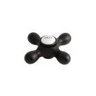 Kingston Brass KBH179AXH Hot Metal Cross Handle 3/8 16PT - Black Open. Price: $13.93.