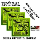 ** 3 Sets! Ernie Ball Regular Slinky 10-46 Electric Guitar Strings 2221 New. Price: $17.98.