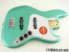 Fender Squier Affinity Active Jazz Bass, Loaded Body, Preamp, Mystic Surf Green! Open. Price: $251.99.