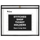 Clear Vinyl Document Sleeves 11X8.5 Stitched Shop Ticket Holders 25 Pack New. Price: $37.49.
