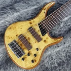 Mtd Kingston Z6 Natural Burl Used Bass Guitar. Price: $1400.00.